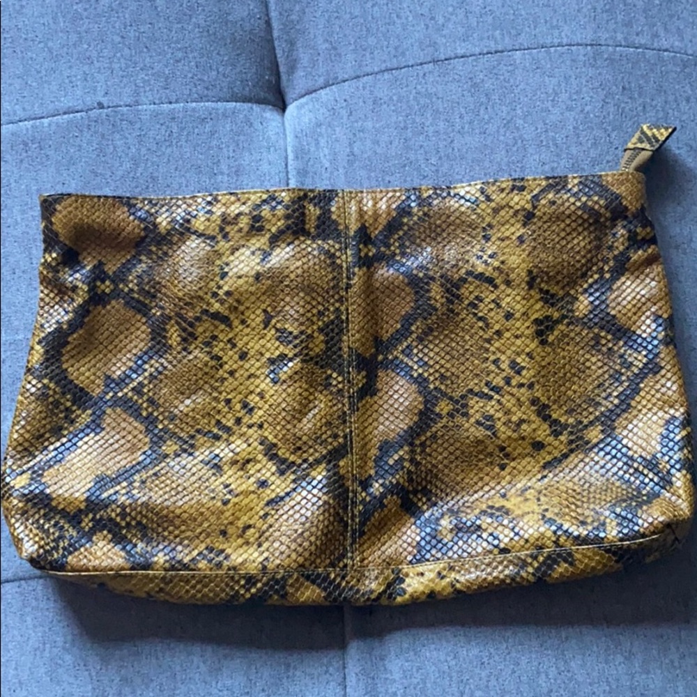 Zara snakeskin clutch